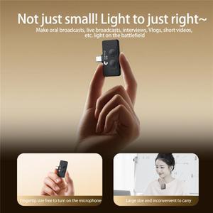 Microfono Mini Type-C R6 per Vlogging/Registrazione con AI + ANC <span class=keywords><strong>e</strong></span> Riduzione Intelligente del Rumore - Product Image 5