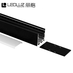 35 mét Mặt dây dẫn nhôm hồ sơ ánh sáng kênh cho chiếu sáng thương mại, U hình dạng treo tuyến tính lịch thi đấu với bộ khuếch tán - Product Image 4