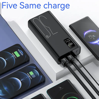 Portable grande capacité 4USB type-c sortie 30000mah PowerBank affichage LED USB C PD 22.5W batterie externe de charge rapide 30000mAh