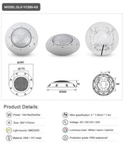 Lumière <span class=keywords><strong>LED</strong></span> de <span class=keywords><strong>piscine</strong></span> de haute qualité 12V Montage en surface Au-dessus du <span class=keywords><strong>sol</strong></span> IP68 Étanche Sous-marine Rgb <span class=keywords><strong>Lampe</strong></span> <span class=keywords><strong>LED</strong></span> de <span class=keywords><strong>piscine</strong></span> - Product Image 3