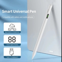 Stylet universel intelligent en métal capacitif actif à attraction magnétique pour tablette Android, téléphone et iPhone iPad