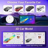 Estéreo para Auto con Pantalla Táctil Universal de 10 Pulgadas, GPS Android, Cámara, Reproductor RGB, Audio de Alta Resolución, MP3, Asistente de Reversa Integrado, USB para Tablero