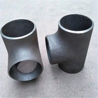 Tubería de acero al carbono para soldar a tope sin costuras, accesorio Sch40, camiseta recta, el mejor precio