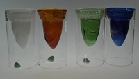 Forme de queue de poisson requin 100ML Borosilicate Double paroi tasse en verre pour café et thé tasse en verre