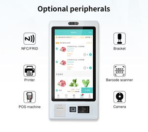 क्रटली 27 इंच सेल्फ सर्विस ऑर्डर कियोस्क निर्माता दीवार घुड़सवार एंड्रॉइड पॉस भुगतान कियोस्क मशीन - Product Image 4