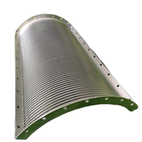 Grille de support en maille Johnson à fil en coin SS304/316/316L avec espacement minimum de 20 μm pour la séparation solide-liquide