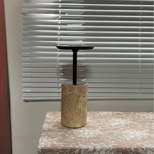 Modern Travertine Table <b>Lamp</b> <b>Led</b> Touch Control Tricolor <b>Light</b> Home Decor Living Room Bedroom Study Desk <b>Lamp</b> - Product Image 5