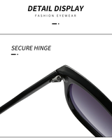 Nouvelles lunettes de soleil tendance pour femmes, style européen et américain, monture large, monture intégrale, œil de chat, UV400, multi-usages