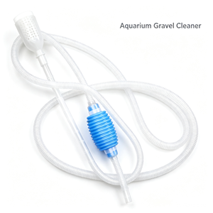 Siphon manuel pour nettoyer <span class=keywords><strong>le</strong></span> gravier d'aquarium avec <span class=keywords><strong>tête</strong></span> filtrante et long tuyau, changeur d'eau pour aquarium - Product Image 1