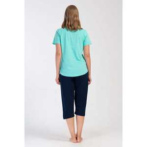 Combinaison de nuit ovale à manches courtes et col rond pour femme, taille XXL - Product Image 1