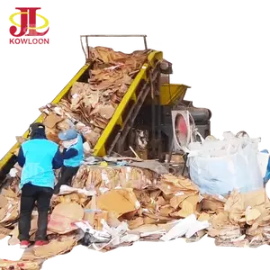 Nhiệm vụ nặng nề giấy chất thải tái chế các tông Shredder băm nhỏ Máy