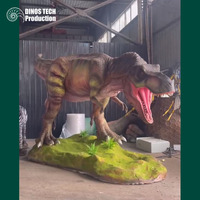 Açık Hava İnteraktif Animatronik Tyrannosaurus Rex Modeli, Jurassic Park veya Tema Parkları için Büyük Robotik Dinozor Sergileri