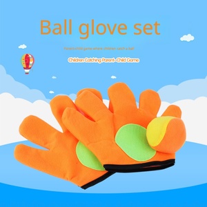 Kinder-Klebeballspiel-<span class=keywords><strong>Set</strong></span> 2 Handschuhe 2 Bälle Eltern-Kind Interaktives Outdoor-Indoor-Sportspielzeug Großhandel - Product Image 5
