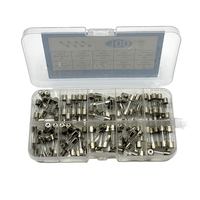 Lot de 100 fusibles en verre à action rapide 5x20mm, kit assorti 0.2A 0.5A 1A 2A 3A 5A 8A 10A 15A 20A, ensemble de fusibles électriques mixtes