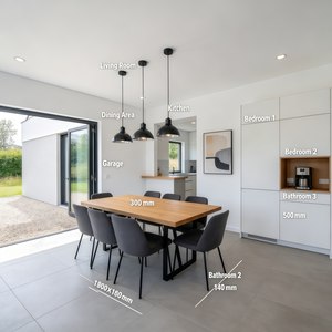 Plan d'architecture de <span class=keywords><strong>maison</strong></span> à plusieurs étages d'inspiration française personnalisé, conception de villa moderne avec 4 chambres et garage intégré - Product Image 2