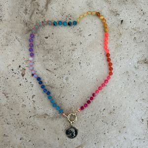 Collar con Colgante de Piedras Naturales Chapado en Oro de 14k y 18k, de Acero Inoxidable Personalizado Anti-deslustre, Estilo BOHEMIA, para Hombre y Mujer - Product Image 6