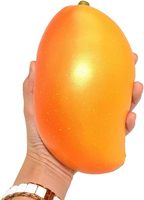 Squishy Géant Mangue Dorée à Remontée Lente Parfumé Fruité Anti-stress Amusant pour les 14 ans et plus Cadeau Saint-Valentin 2025