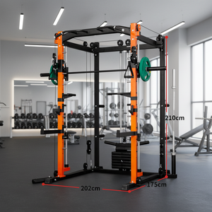 Nouveauté : équipement <span class=keywords><strong>de</strong></span> musculation à domicile, barre <span class=keywords><strong>de</strong></span> musculation, machine Smith, rack à squats pour l'exercice à domicile, renforcement musculaire - Product Image 1