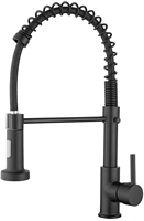 Robinet de salle de bain monotrou sans contact, rotation à 360°, douchette extractible, robinet de douche, cartouche céramique, acier inoxydable chromé