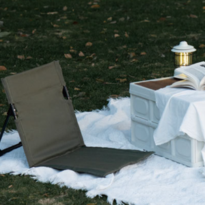 Kursi Pantai Lipat Ringan Modern dengan Sandaran yang Dapat Disesuaikan, Kantong Besar Ber-resleting, dan Portabel - Product Image 3