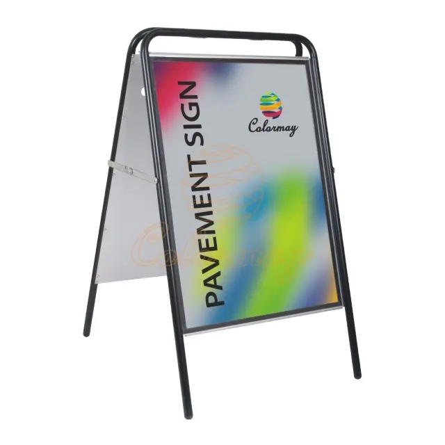 pavement sign display frame stand black board ,Round Head A board , poster pavement board