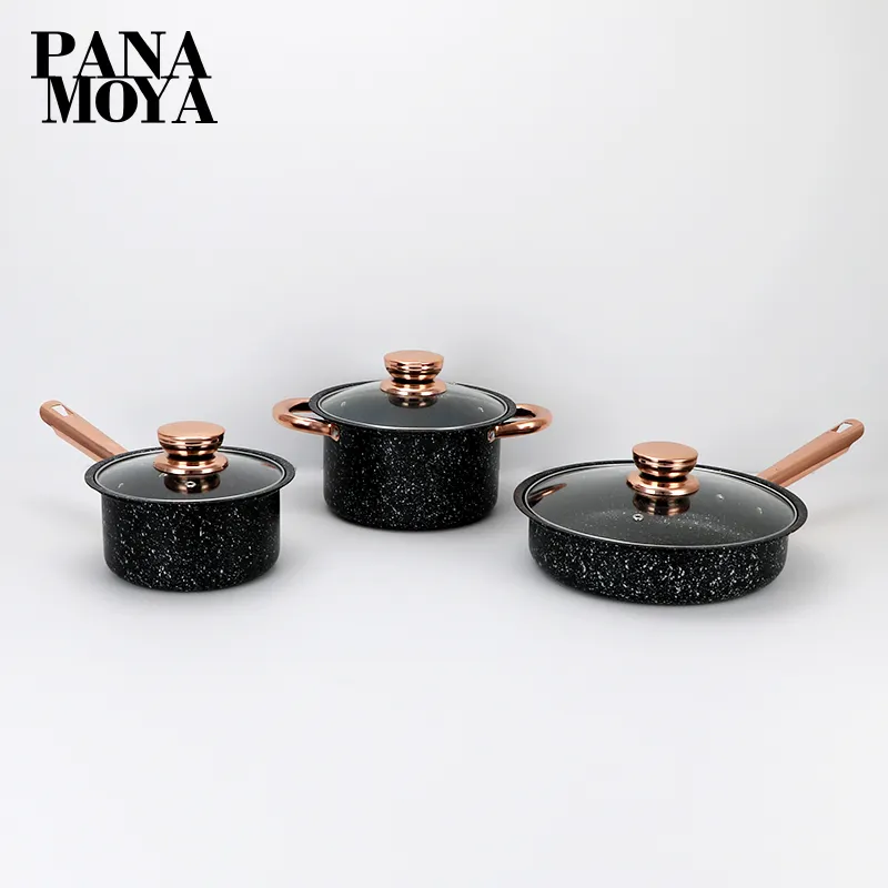 Không dính Cookware Set 6 cái không dính chậu Cookware Set nấu ăn Cookware Set không dính