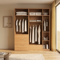 Ensemble de placards et armoires de chambre à coucher multifonctionnels, durables, de haute qualité, modernes et sur mesure en bois