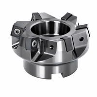 Haute efficacité 75 °   Fraiseuse à face FME75R CNC, porte-fraise à face indexable avec 8 lames de coupe pour SNMX1206