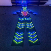 Disfraz de Robot Zancudo Gigante Transformable, Traje de Mascota Luminoso para Adultos, Ideal para Desfiles, Carnavales, Eventos, Actuaciones y Fiestas