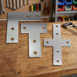 Connecteur en T pour profilés en aluminium – Support d'angle plat et plaque d'angle pour assemblage de profilés – Connecteur de joint en T - Product Image 3