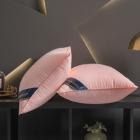 Oreiller de luxe pour hôtel, 1000g, pour un sommeil sain, inspiré des hôtels Hilton, classé 5 étoiles pour le confort et le soutien du cou, motif uni