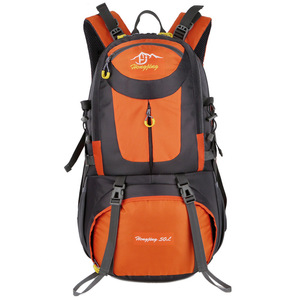 Usine 40L 50L 60L Noir Sport Plein Air Camping Sac Étanche Polyester Randonnée Voyager Escalade Trekking Sac À Dos - Product Image 5