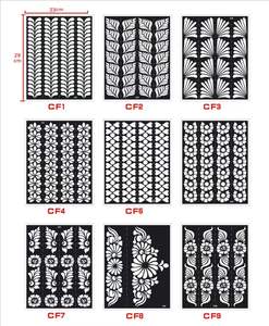 Grande fiore cavo henné tatuaggio Stencil Sexy stile <span class=keywords><strong>indiano</strong></span> corpo temporaneo o viso tatuaggio Design personalizzato stampato - Product Image 2