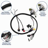 Rangkaian Kabel Harness Kontrol Industri Kustom dengan Konektor Multi-Pin untuk Otomasi Sepeda Motor, Mobil, Elektronik 5mm
