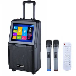 Hot Sale Powered Professional Karaoke Audio-Soundsystem mit Touchscreen Video Karaoke Outdoor-Hifi-Maschine