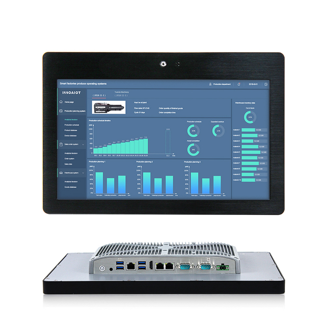 10.1 15.6 21.5 Inch Built in Camera X6425E I3 I5 I7 Linux Windows Wall Mounted Touch Screen All in One Industrial Computer