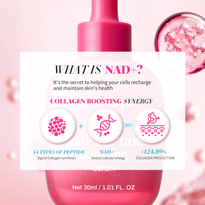 NAD + Peptide Boostant l'Acide Hyaluronique 30ml Sérum Collagène Vegan Anti-âge Soins de la Peau Niacinamide Vitamine C Blanchissant 5 Céramide - Product Image 5