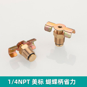 Vanne de vidange en cuivre M10x1 pour compresseur d'air, commande manuelle - Product Image 4