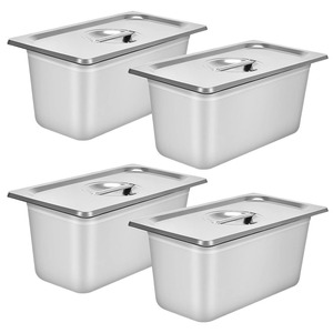 Nhà Máy Giá 1/3 Nhà Hàng Khách Sạn Kích Thước Đầy Đủ Thép Không Gỉ Bàn Hơi Nước Chảo Gn Pan - Product Image 1