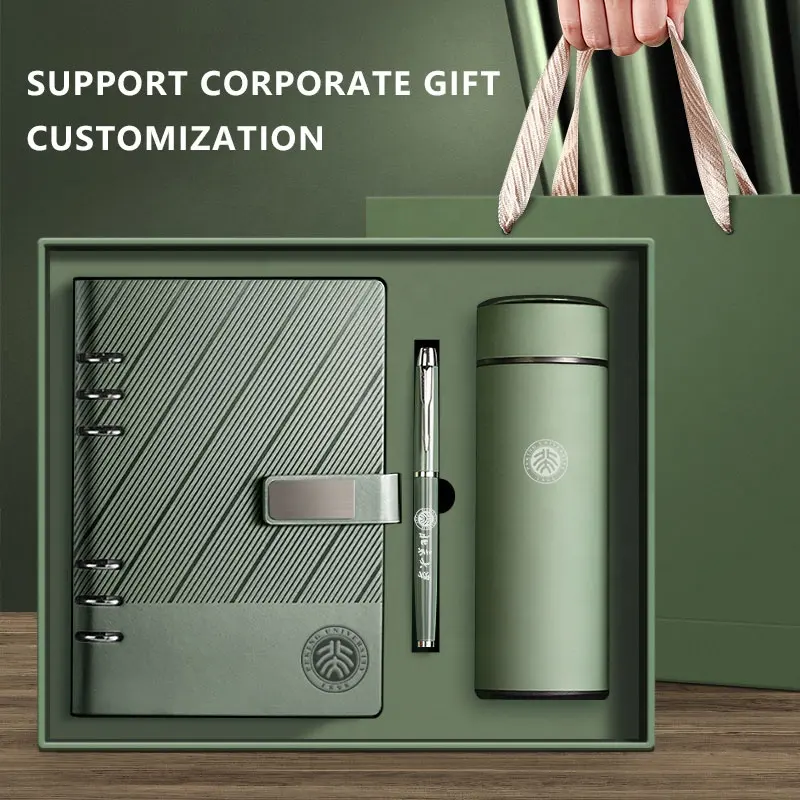 Hot Selling Business Companion Personalised Notebook Gift Set 2024 Pens With Custom Logo