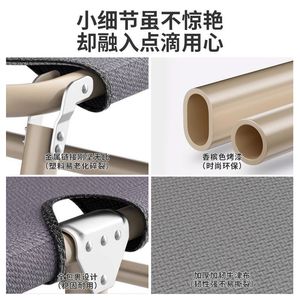 Portable Folding <b>Bed</b> <b>Single</b> Size Adjustable Height For Office Home Use Thickened Reinforced Nap Cot With Pillow Included - Product Image 5