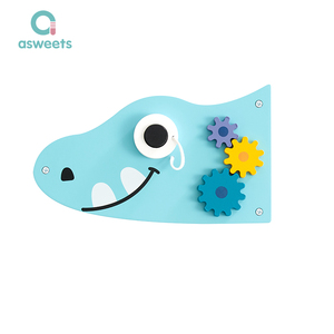 Asweets Grand Panneau Mural Montessori en Bois Thème Dinosaure <span class=keywords><strong>pour</strong></span> Activités Sensorielles, Jouet Mural <span class=keywords><strong>pour</strong></span> Tout-petits, Garderies et Écoles Maternelles - Product Image 3