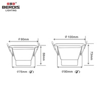 Plafonnier suspendu dimmable AU SAA, mini spot LED pour salon, CRI élevé 93/98, durée de vie de 50 000 heures