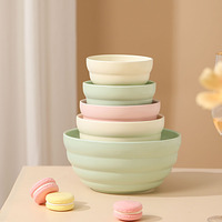 Assiettes de petit-déjeuner, plats à gratin et plateaux de cuisson en céramique solide de style macaron à deux poignées, série Candy, design moderne et minimaliste