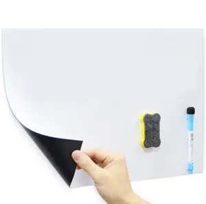 Leeres magnetisches Whiteboard-Blatt zum Trocken löschen für den Kühlschrank mit 4 Trocken lösch markierungen
