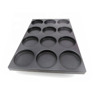 Molde de bandeja para hornear bollo de hamburguesa comercial antiadherente para panadería industrial - Product Image 3