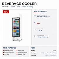 Lemari Pendingin Minuman Pintu Kaca Desain Modern, Pendinginan Cepat untuk Toko Es Krim, Toko Kelontong, Supermarket, Ritel, Restoran, Hotel, Bar, dan C-Store