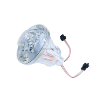 2025 nouveau 60mm carnaval Turbo lampe 24V carrousel rvb Cabochon lumières Programmable UCS1903 Funfair Point lumière