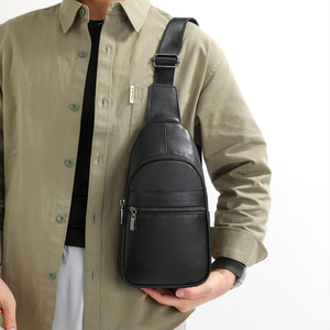 Borsa a Tracolla Vintage da Uomo Impermeabile, Borsa Casual per Ciclismo con Tasche Interne Multiple e Resistente in PU - Product Image 2