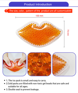Conveniente Venta caliente <span class=keywords><strong>de</strong></span> Shanghai Bingfan Paquete <span class=keywords><strong>de</strong></span> hielo con forma <span class=keywords><strong>de</strong></span> labio reutilizable Pequeño regalo Paquete <span class=keywords><strong>de</strong></span> frío caliente <span class=keywords><strong>de</strong></span> Pvc para el cuidado <span class=keywords><strong>de</strong></span> la belleza - Product Image 3